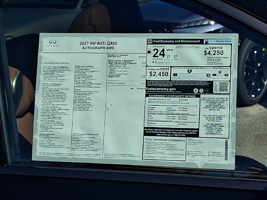 2027 INFINITI QX60 Autograph AWD