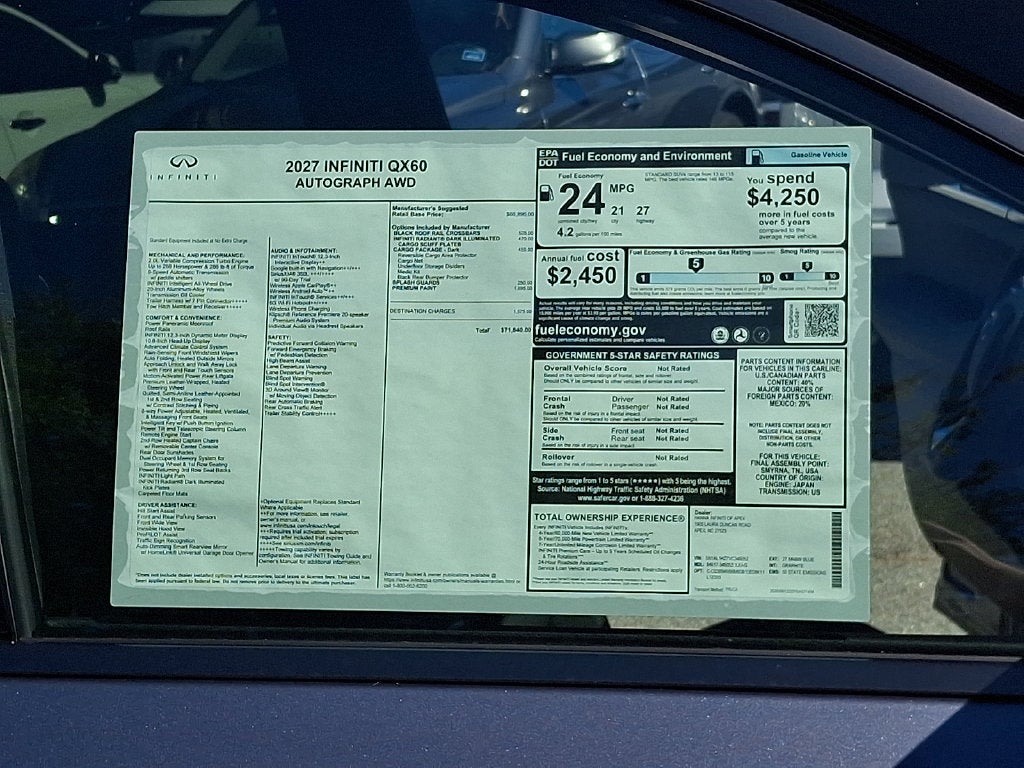 2027 INFINITI QX60 Autograph AWD