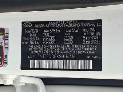 2025 Hyundai Santa Cruz Limited