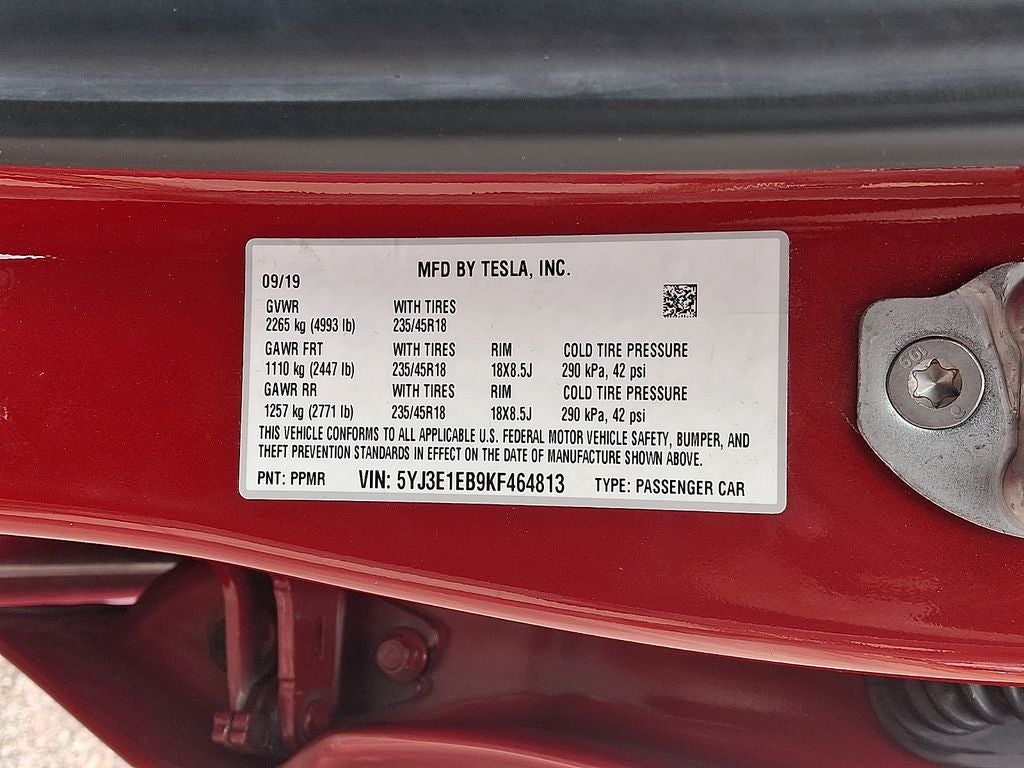 2019 Tesla Model 3 Long Range
