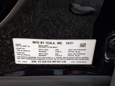 2021 Tesla Model S Plaid
