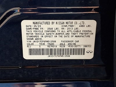 2023 INFINITI Q50 SENSORY RWD