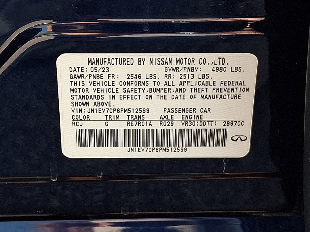 2023 INFINITI Q50 SENSORY RWD