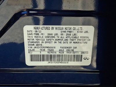 2023 INFINITI Q50 SENSORY AWD