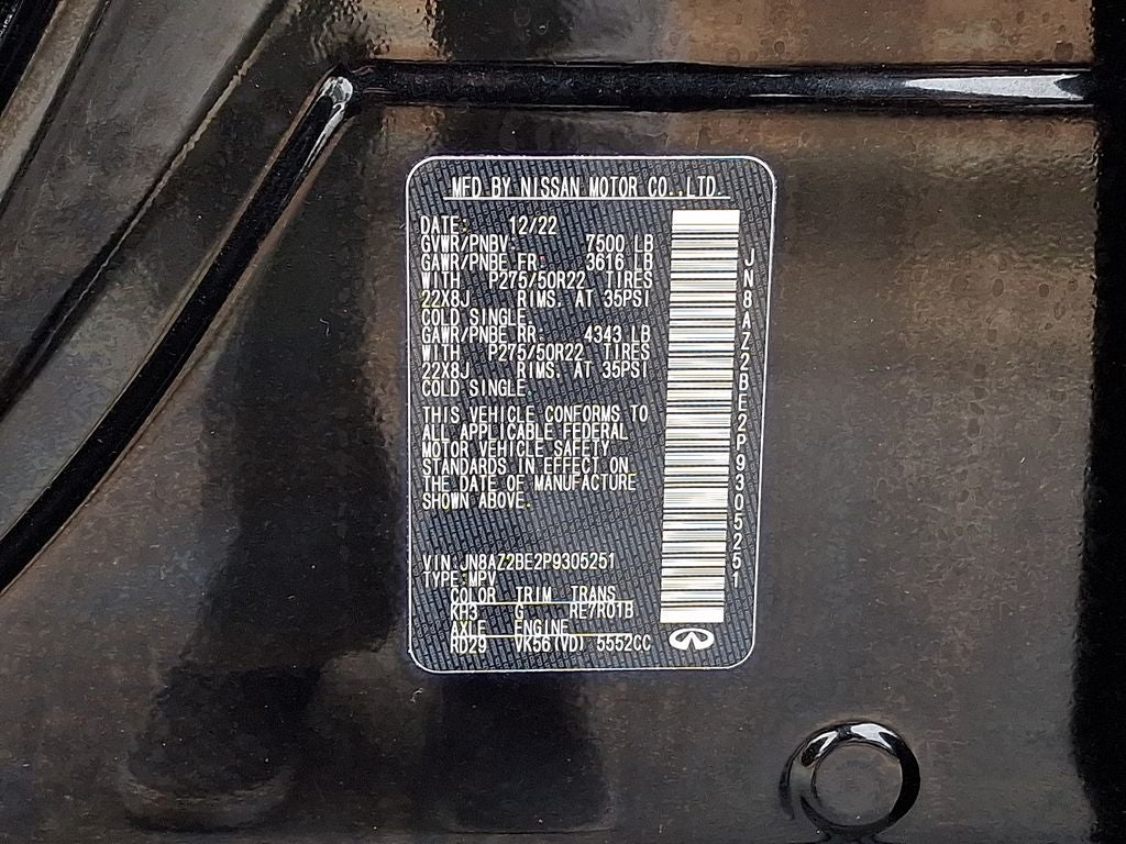 2023 INFINITI QX80 SENSORY 4WD