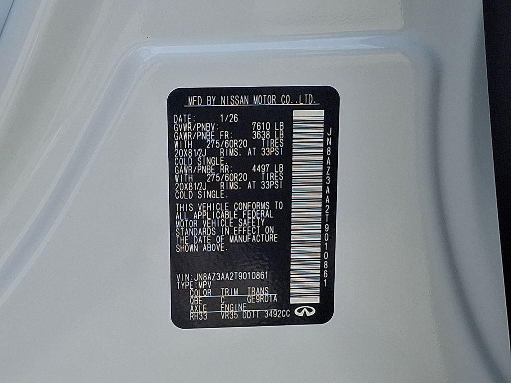 2026 INFINITI QX80 PURE