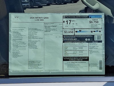 2026 INFINITI QX80 LUXE