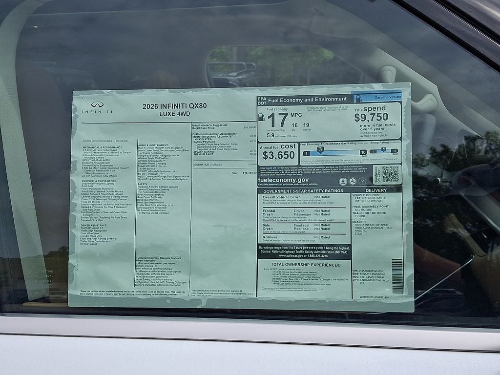 2026 INFINITI QX80 Luxe 4WD