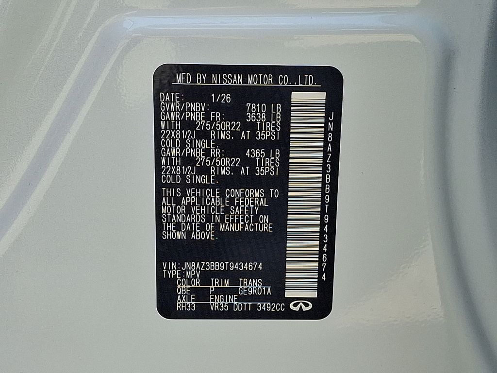 2026 INFINITI QX80 LUXE