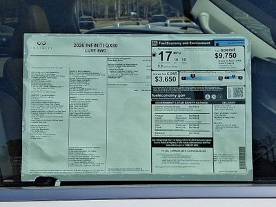 2026 INFINITI QX80 LUXE