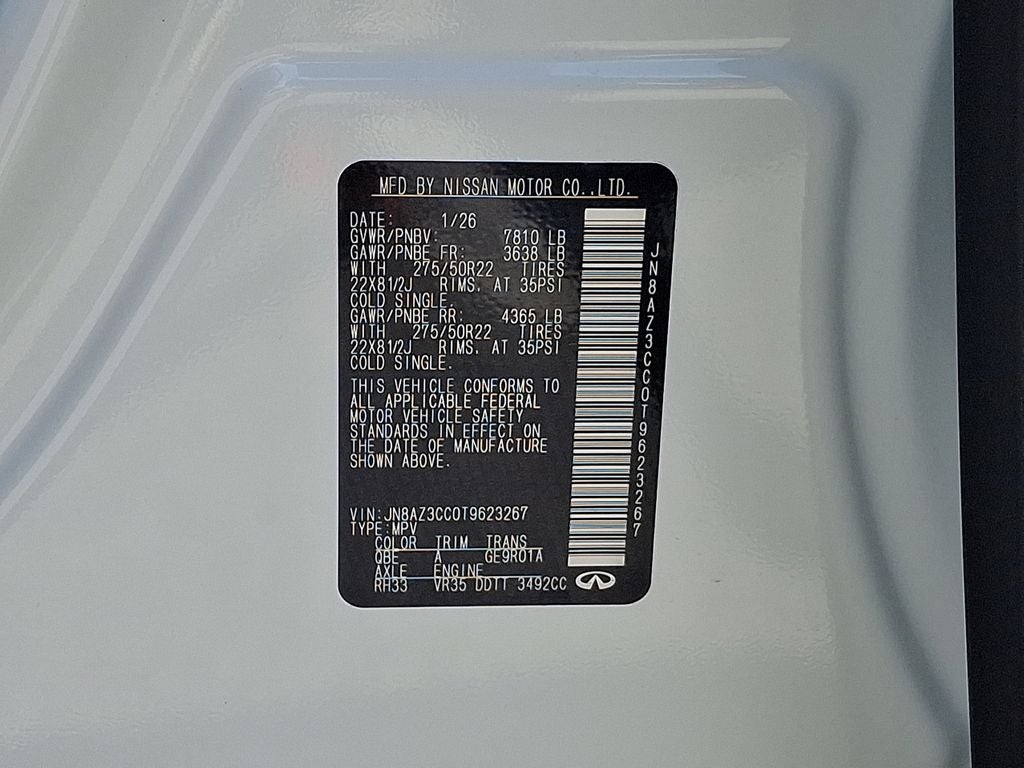 2026 INFINITI QX80 AUTOGRAPH