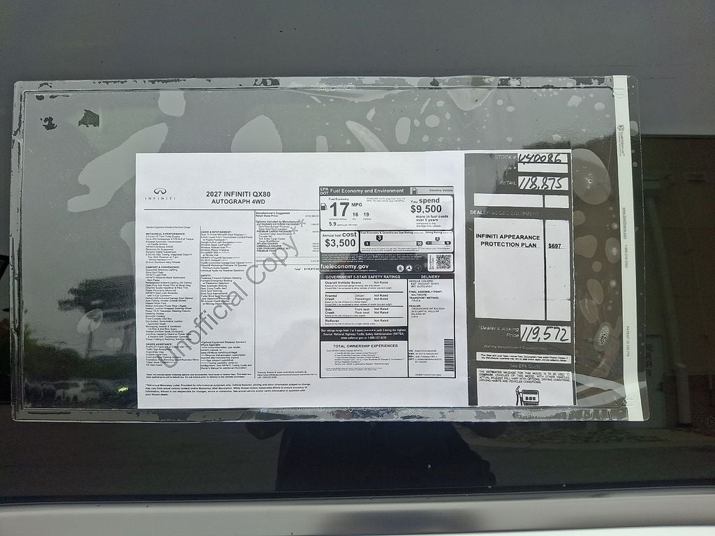 2027 INFINITI QX80 Autograph 4WD