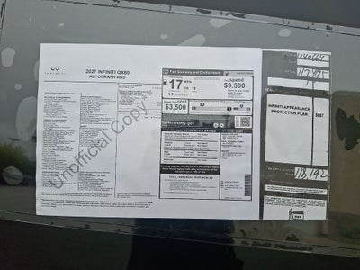 2027 INFINITI QX80 Autograph 4WD