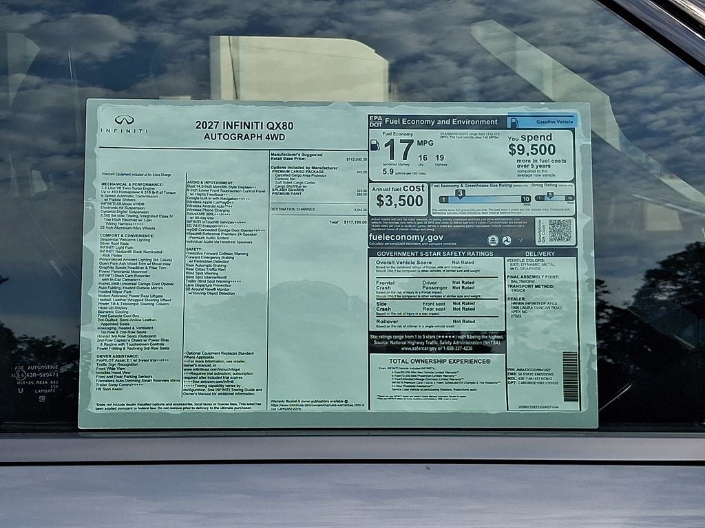2027 INFINITI QX80 Autograph 4WD