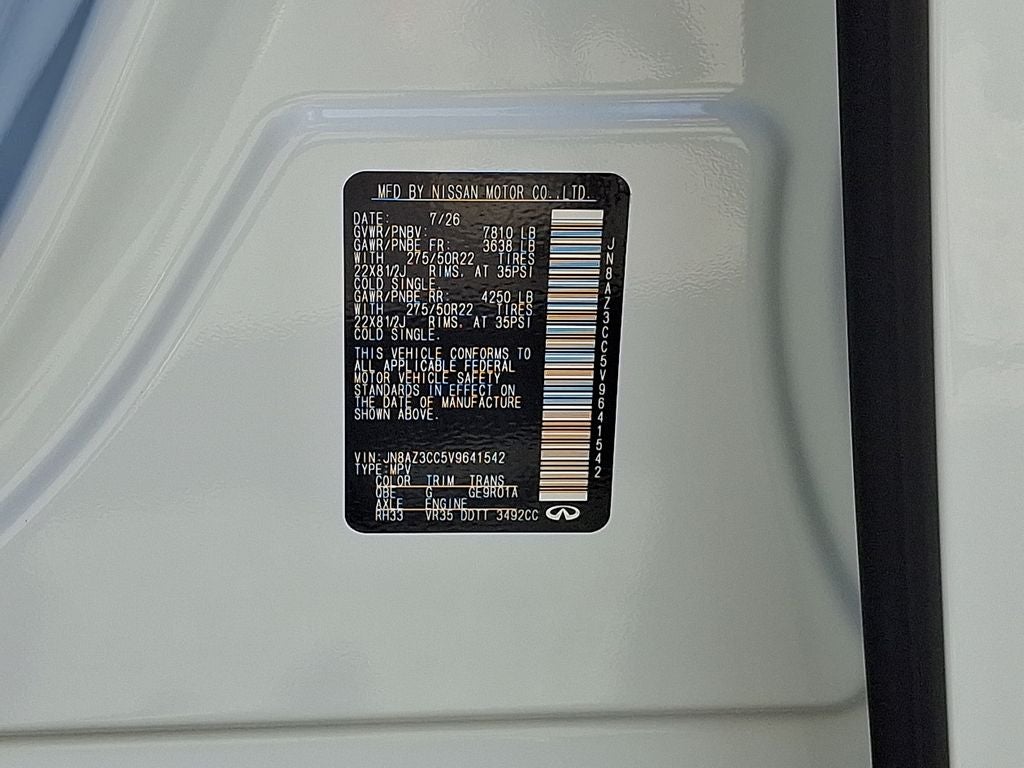 2027 INFINITI QX80 Autograph 4WD