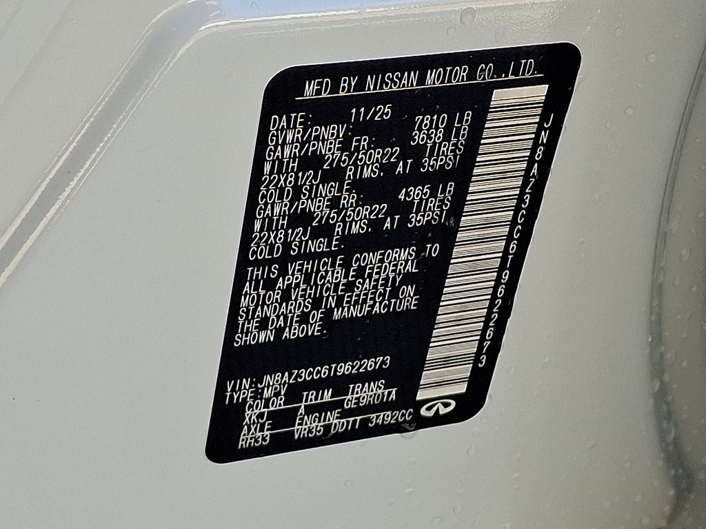 2026 INFINITI QX80 AUTOGRAPH