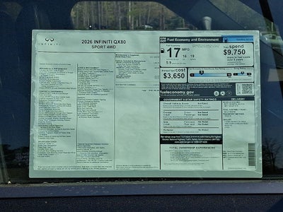 2026 INFINITI QX80 SPORT