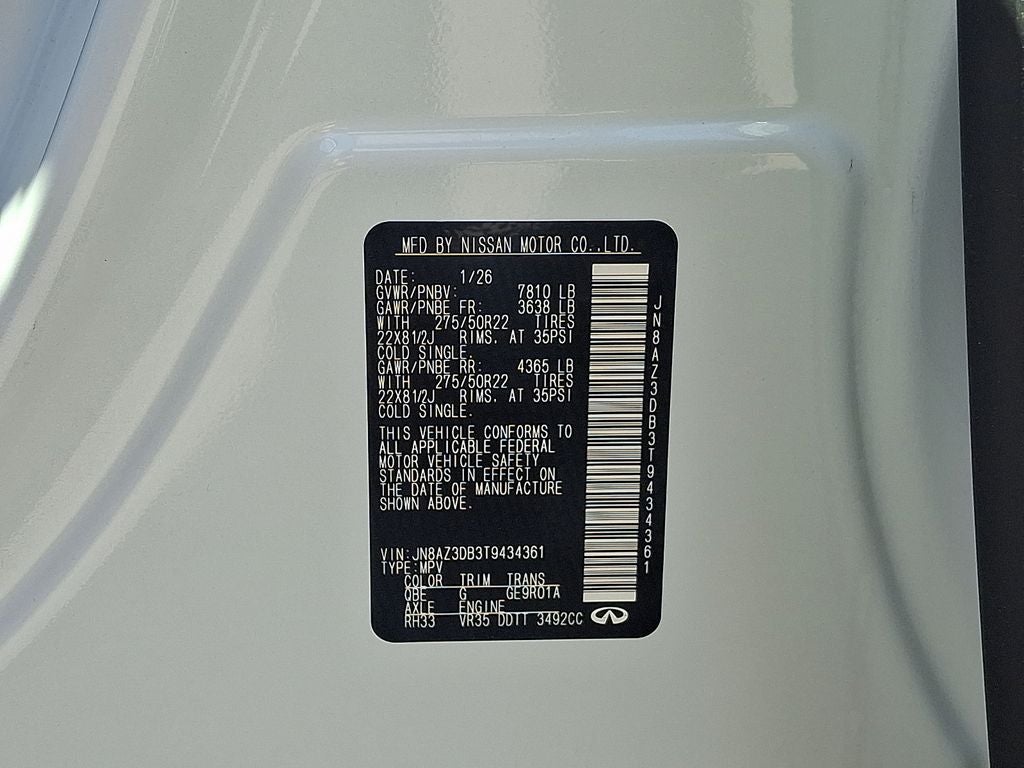 2026 INFINITI QX80 SPORT
