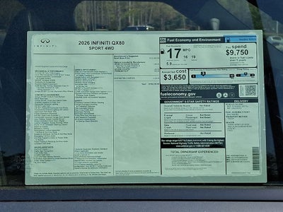 2026 INFINITI QX80 SPORT