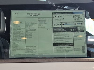 2026 INFINITI QX80 SPORT