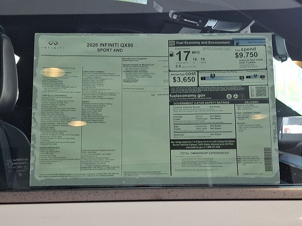 2026 INFINITI QX80 SPORT