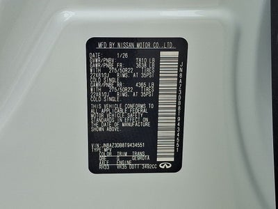 2026 INFINITI QX80 SPORT