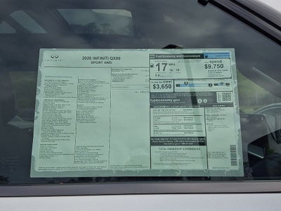 2026 INFINITI QX80 SPORT