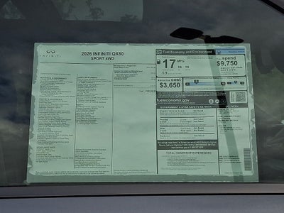 2026 INFINITI QX80 SPORT