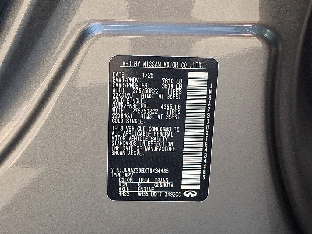 2026 INFINITI QX80 SPORT