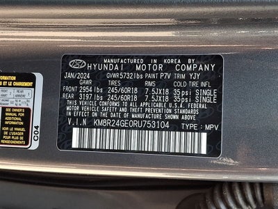 2024 Hyundai Palisade SEL 7 Passenger