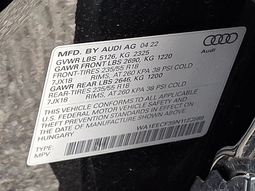 2022 Audi Q3 Premium Plus S Line quattro