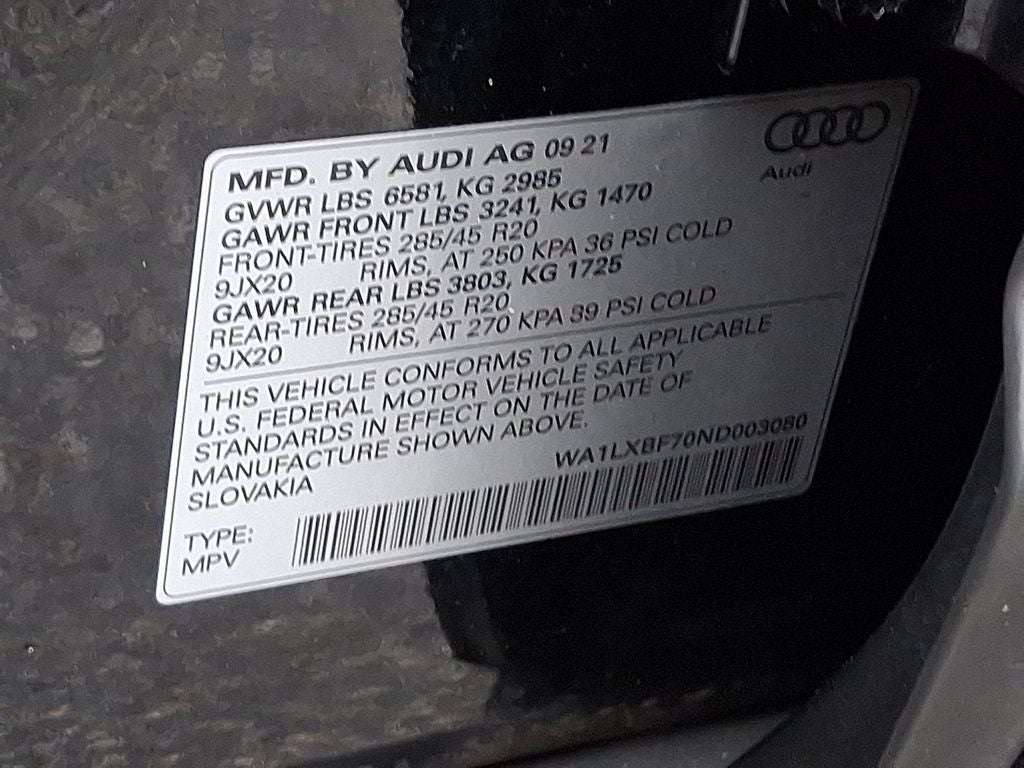 2022 Audi Q7 55 Premium Plus quattro