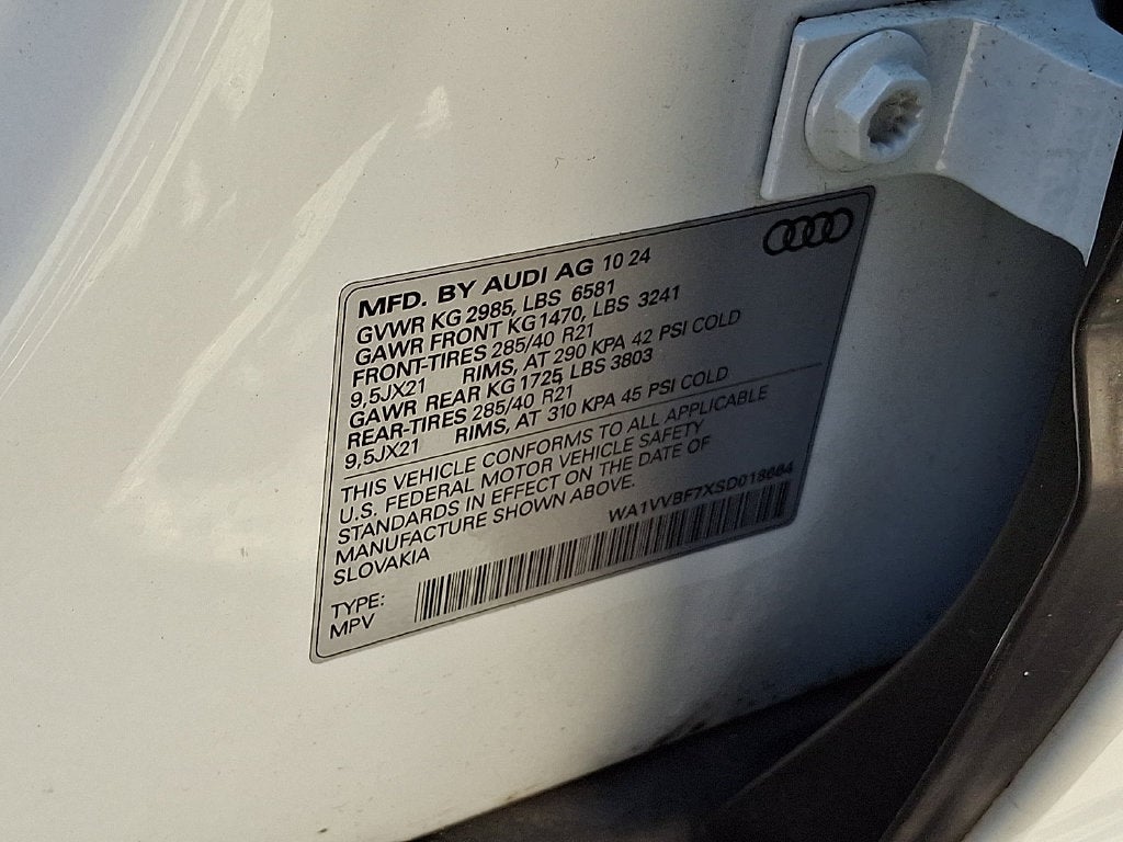 2025 Audi Q7 55 Prestige quattro