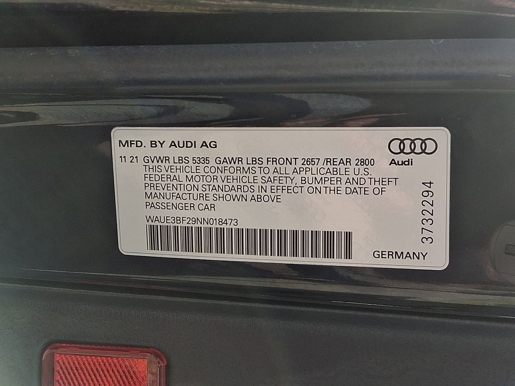 2022 Audi A6 2.0T Premium Plus quattro