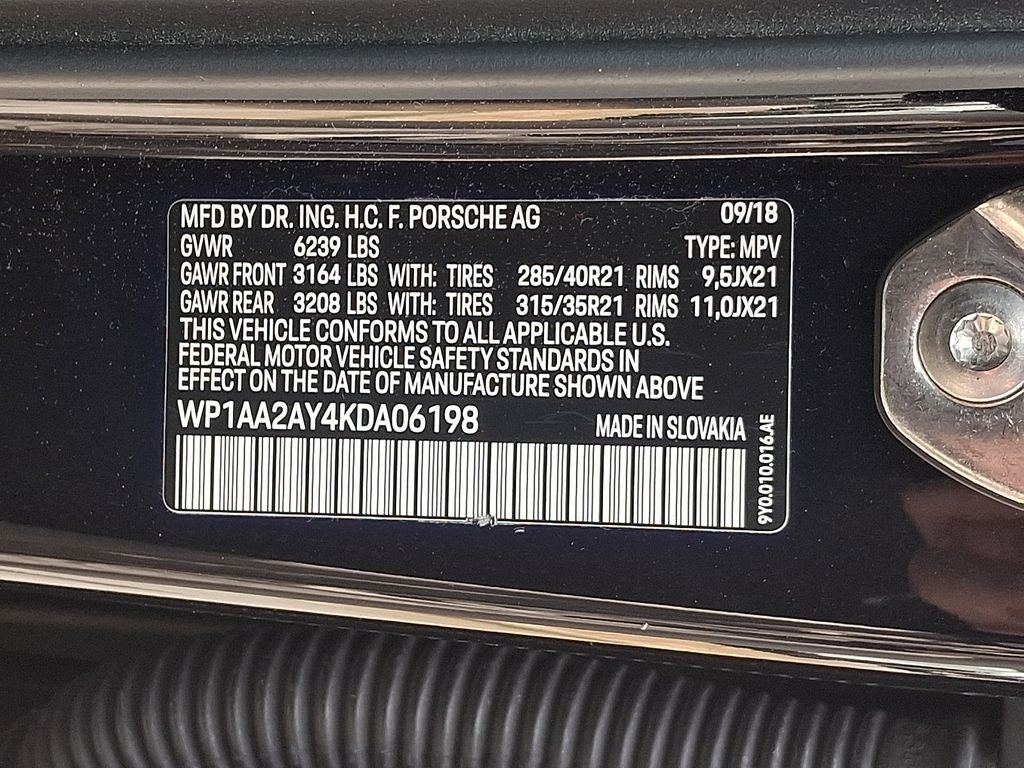 2019 Porsche Cayenne Base