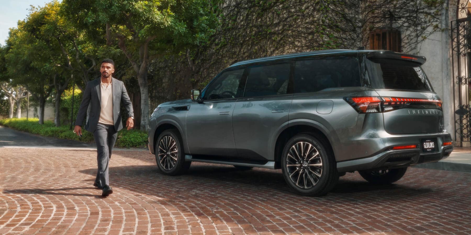 2026 INFINITI QX80 full-size luxury SUV on the road