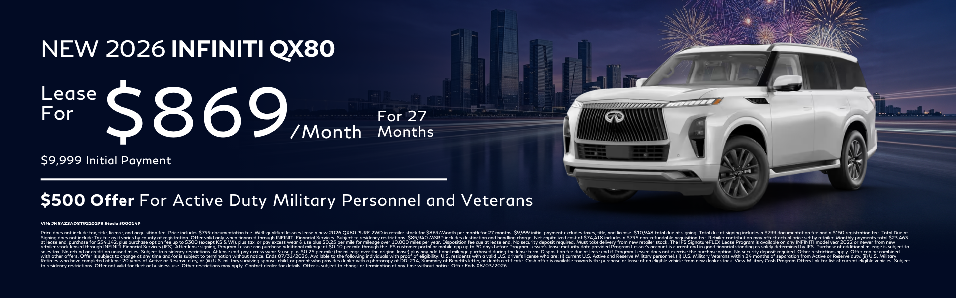 New 2026 INFINITI QX80