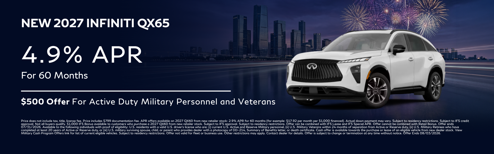 New 2027 INFINITI QX65