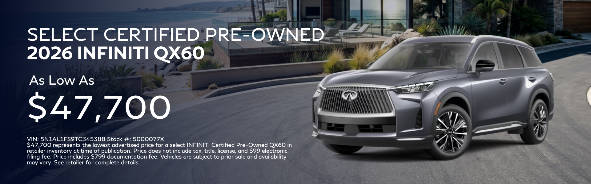 Certified Pre-Owned 2026 INFINITI QX60