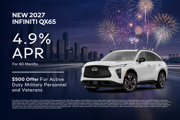 New 2027 INFINITI QX65
