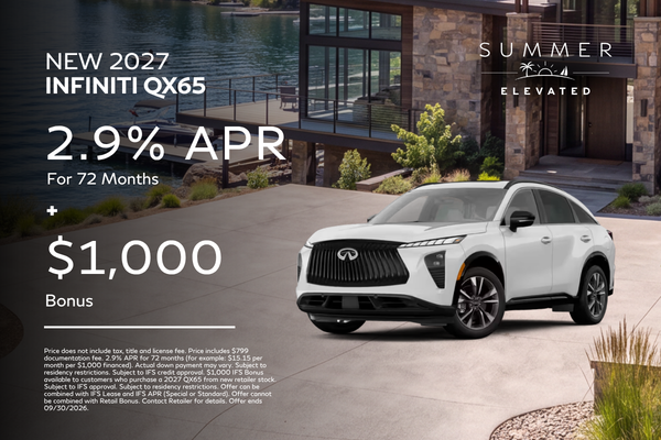 New 2027 INFINITI QX65