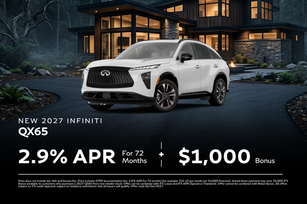 New 2027 INFINITI QX65