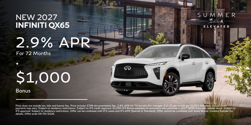 New 2027 INFINITI 
QX65